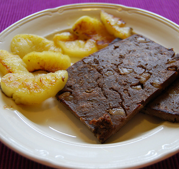 Gebakken balkenbrij met appel